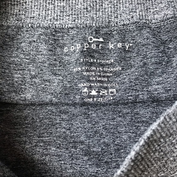 Copper Key grey athletic leggings - Picture 2 of 3